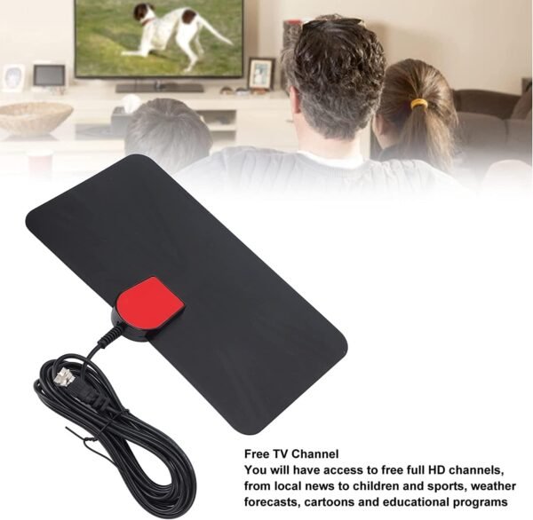 Digital Indoor TV ANTENNA-1080P 4K HDTV Antenna 100 Miles / 160km Receiving Range UHF 470-862MHz - Image 2