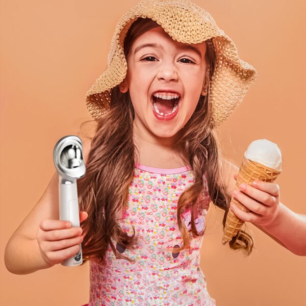 Rechargeable Heated Scoop: Adjustable Temp, Rapid Heat for Ice Cream & More - Image 2