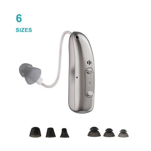 Rechargeable Bluetooth APP intelligent noise reduction RIC hearing aid ear back type hearing aid for the elderly with hearing loss - Image 3