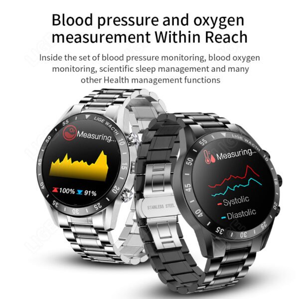Bluetooth call smart watch pedometer sports multifunctional men's waterproof bracelet watch - Image 3