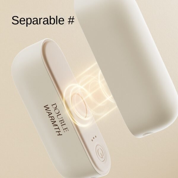 Magnetic suction electric hand warmer creative split type hand warmer USB outdoor warm baby portable 2-in-1 - Image 3
