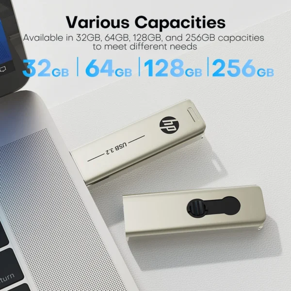HP Flash Drive USB3.2 32GB 64GB 128GB 256GB High Speed Sticks External Storage Metal Pen Drive Creative Personality for PC - Image 7