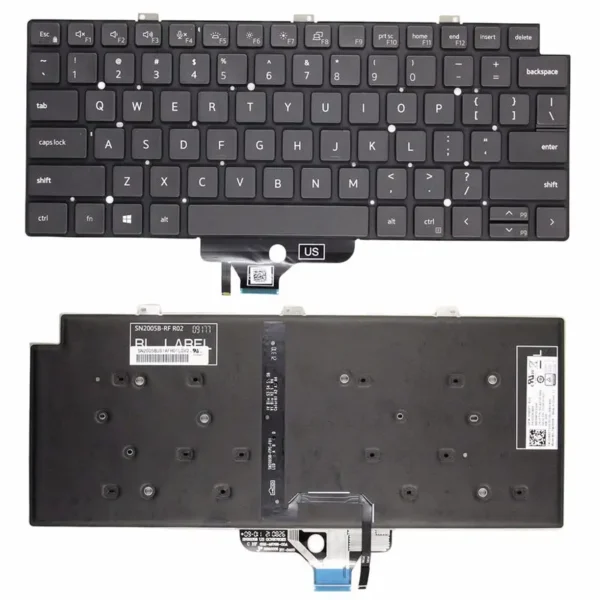 US English NEW Laptop Keyboard For Dell Latitude 13 7320 E7320 5320 P133G - Image 4